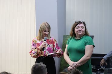 Inscenizacja z udziałem uczniów wieluńskich szkół w Bibliotece Miejskiej - dotyczyła Nagrody Nobla